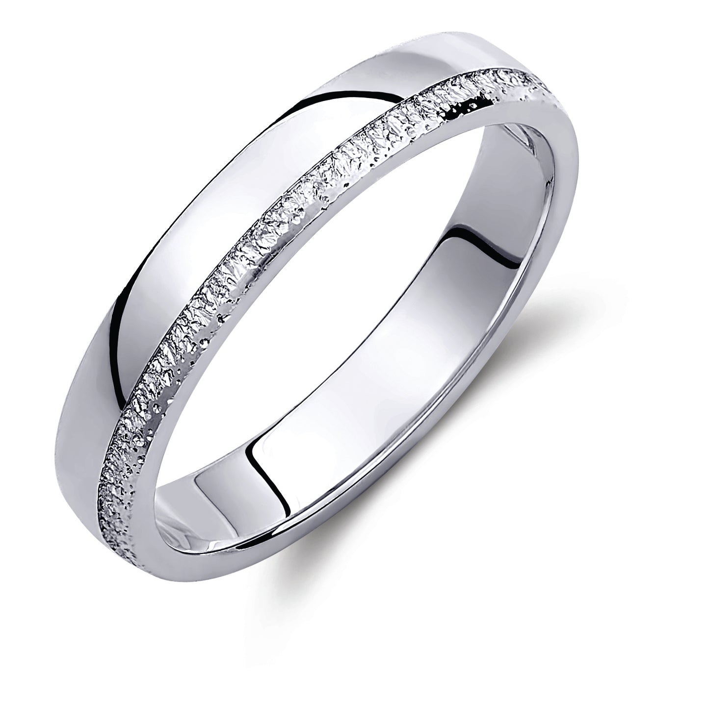 Matching Gold Wedding Band Set: Diamond-Cut & Brushed, His and Hers, 3.5mm