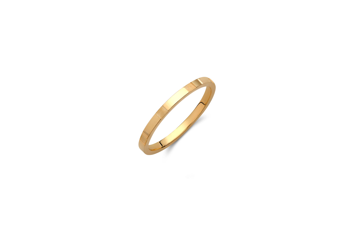 Engraved Gold Wedding Band Set: 18K Matching Promise Rings