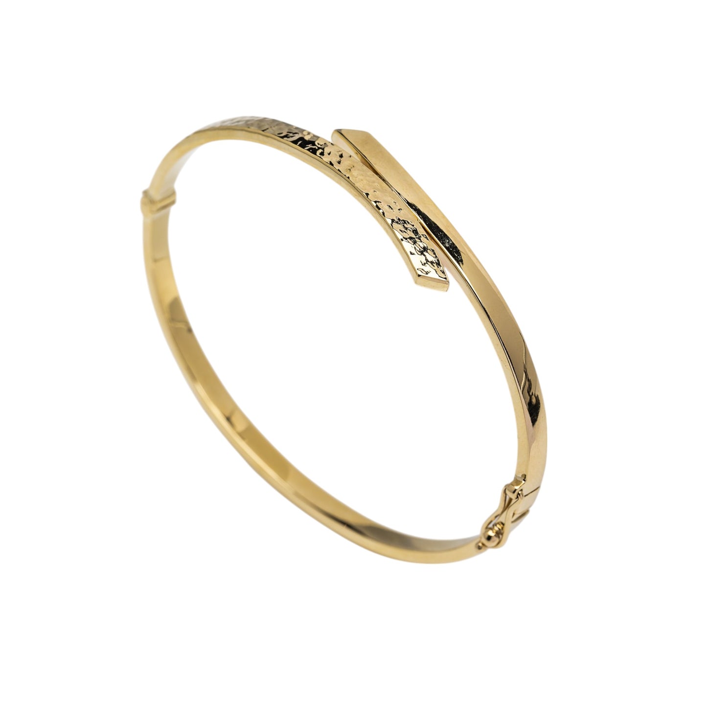 Bypass 3.80mm Bangle Bracelet in 14K Yellow Gold