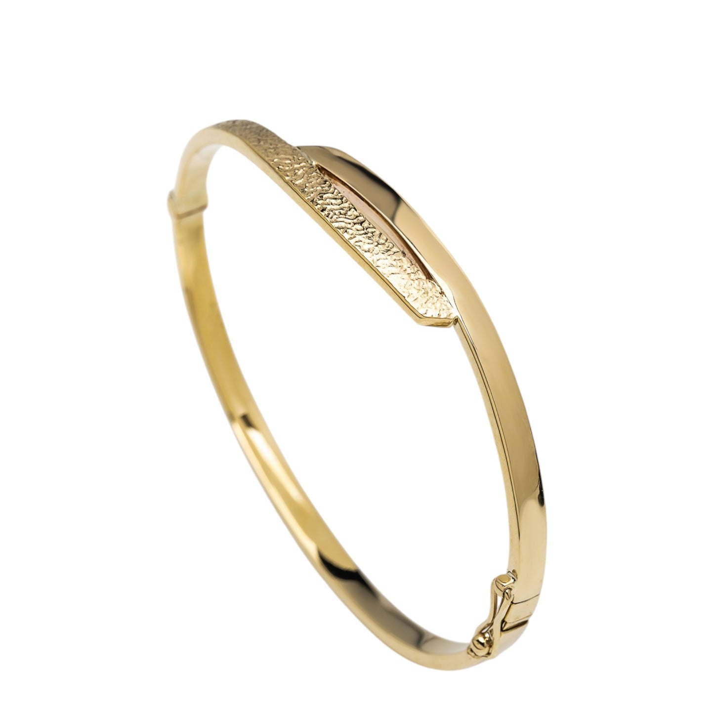 Bypass 3.80mm Bangle Bracelet in 14K Gold
