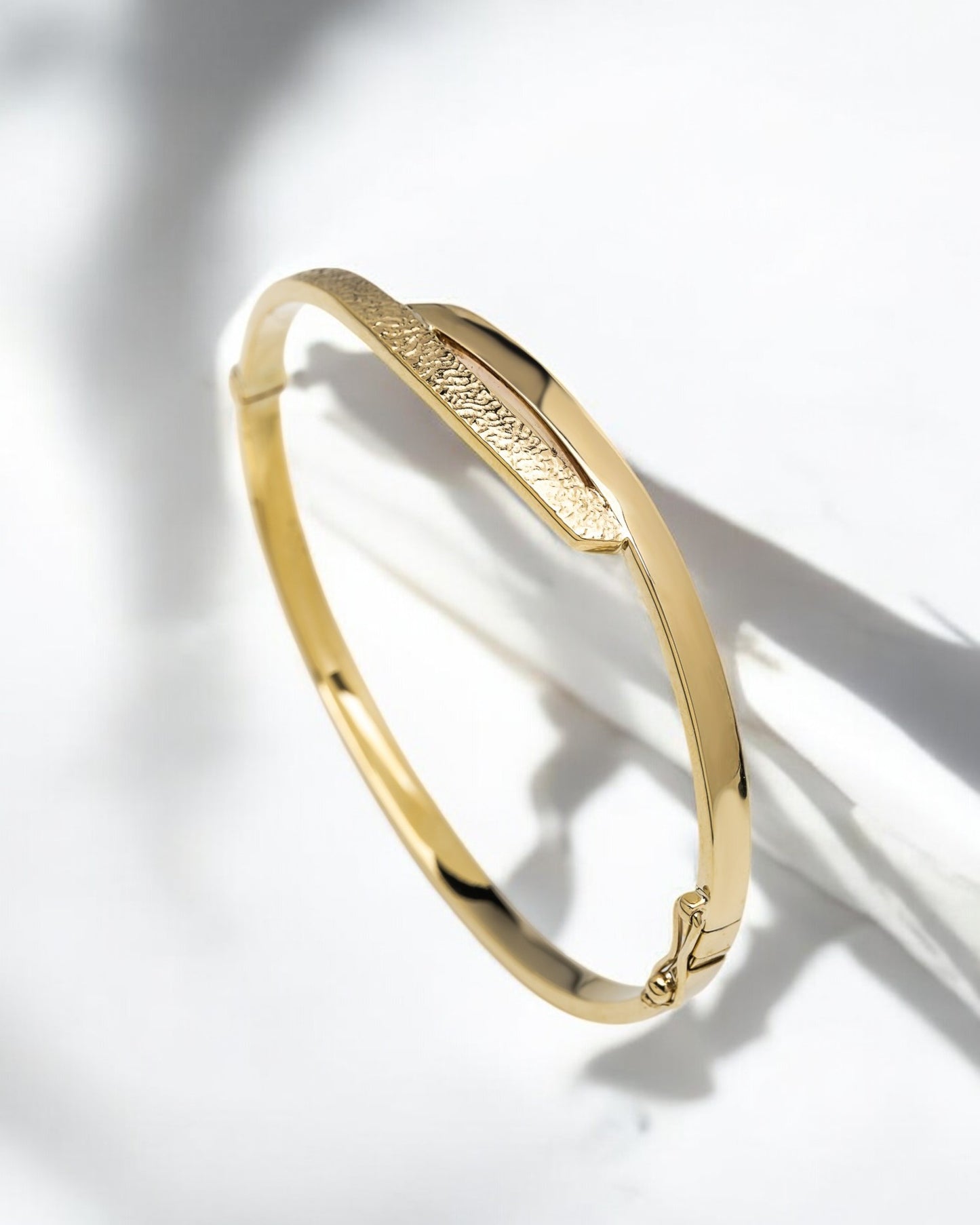 Bypass 3.80mm Bangle Bracelet in 14K Gold