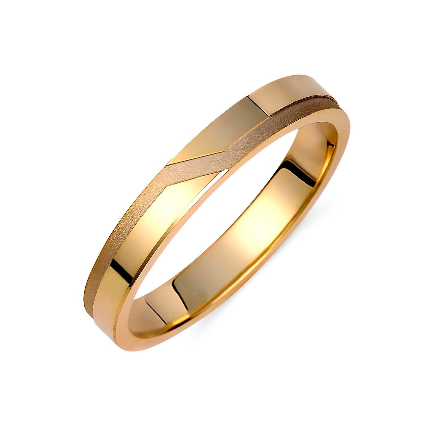 Textured Wedding Bands Set, 3.5mm Matching Rings, Engrave Band Ring, 18K Gold Ring Set, Couples Promise Ring Set, His and Hers Wedding Rings