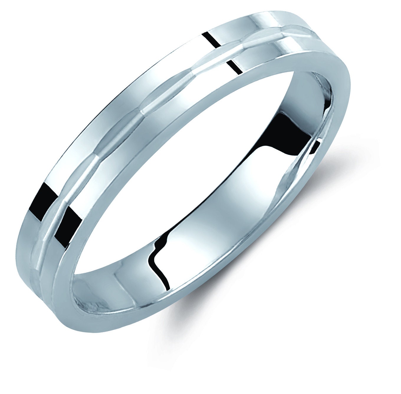 3.5mm Wedding Band Set, Wedding Bands Set, Matching Rings, Engrave Band Ring, His and Hers Matching Wedding Bands