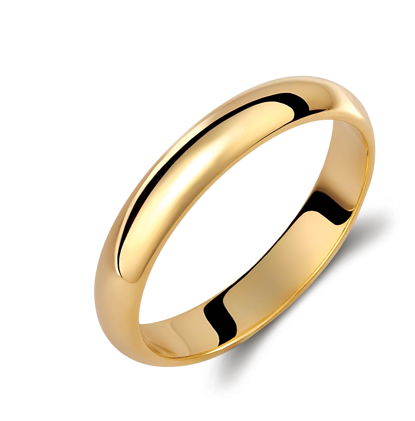 Classic 3.5mm Wedding Band Set in 9K Solid Gold – His & Hers Rings