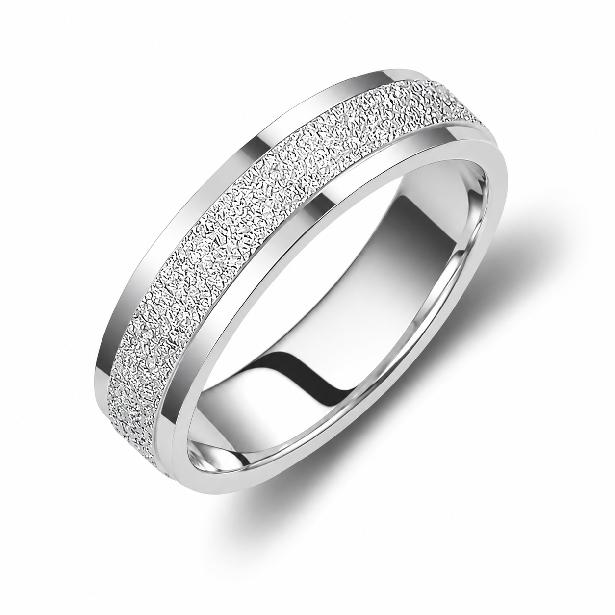 Two-Tone 5mm Wedding Bands Set