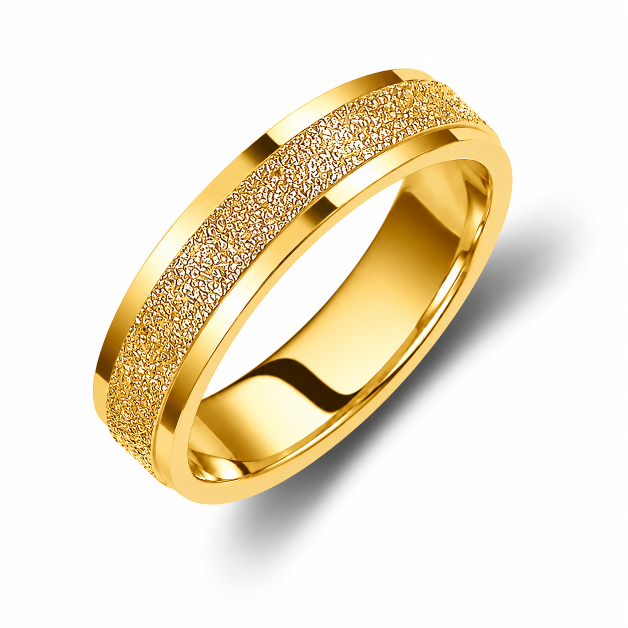 Two-Tone 5mm Wedding Bands Set