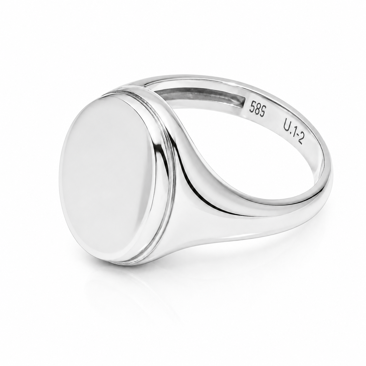 14k Gold Oval Signet Ring: Personalized Engraved Statement Jewelry