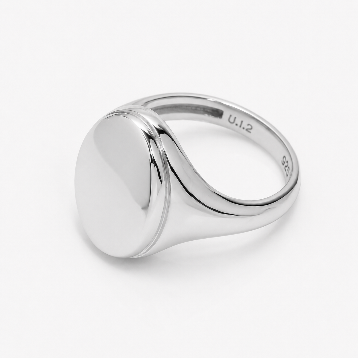 14k Gold Oval Signet Ring: Personalized Engraved Statement Jewelry