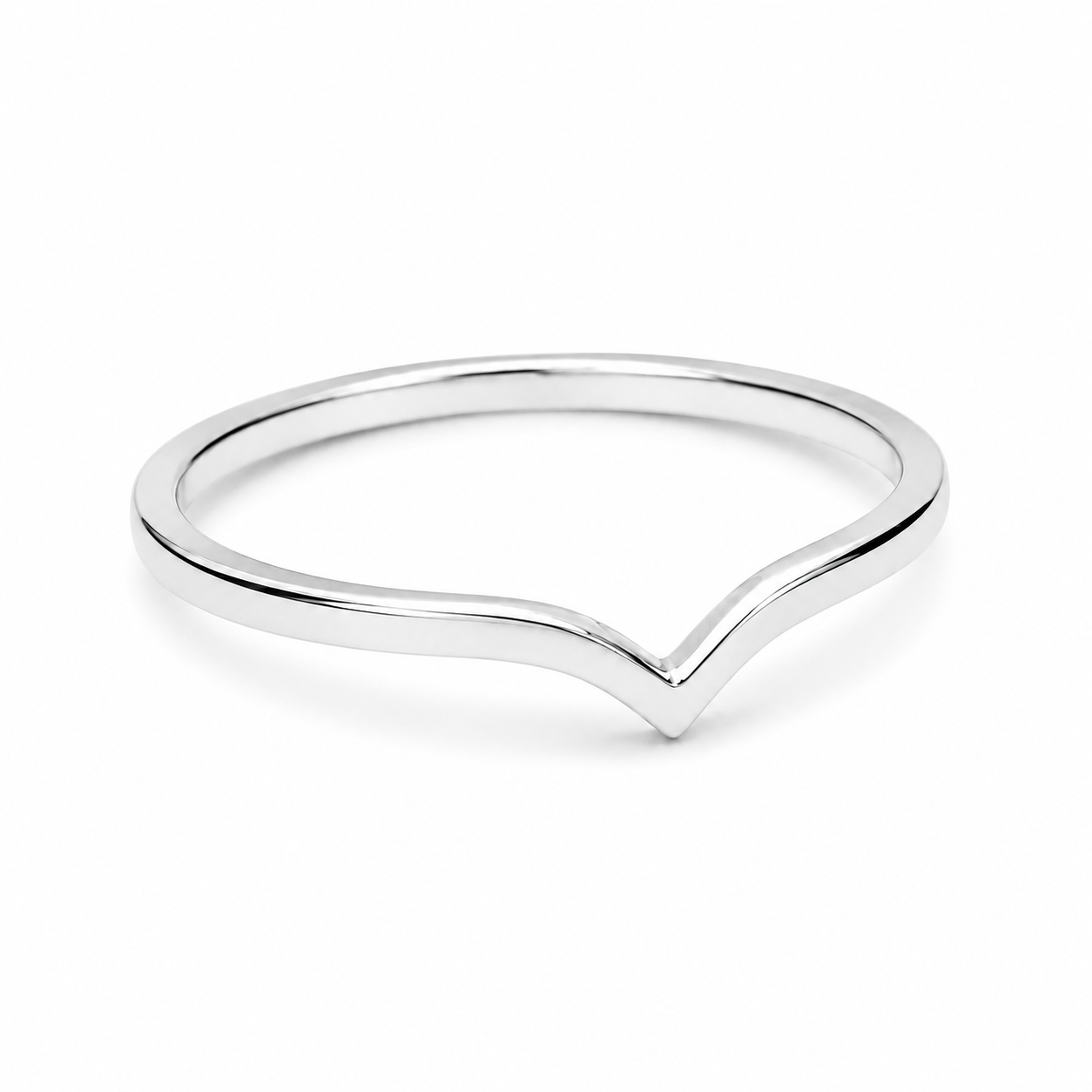 Dainty Chevron Ring in 14K Gold