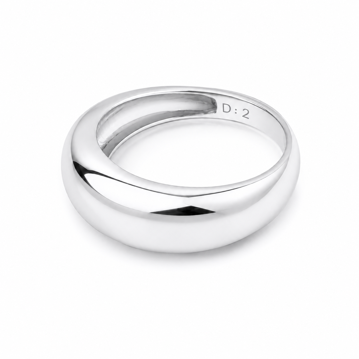 Thick Dome Ring in 14K Gold