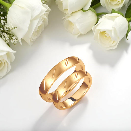 Minimal 3.5mm Wedding Bands Set