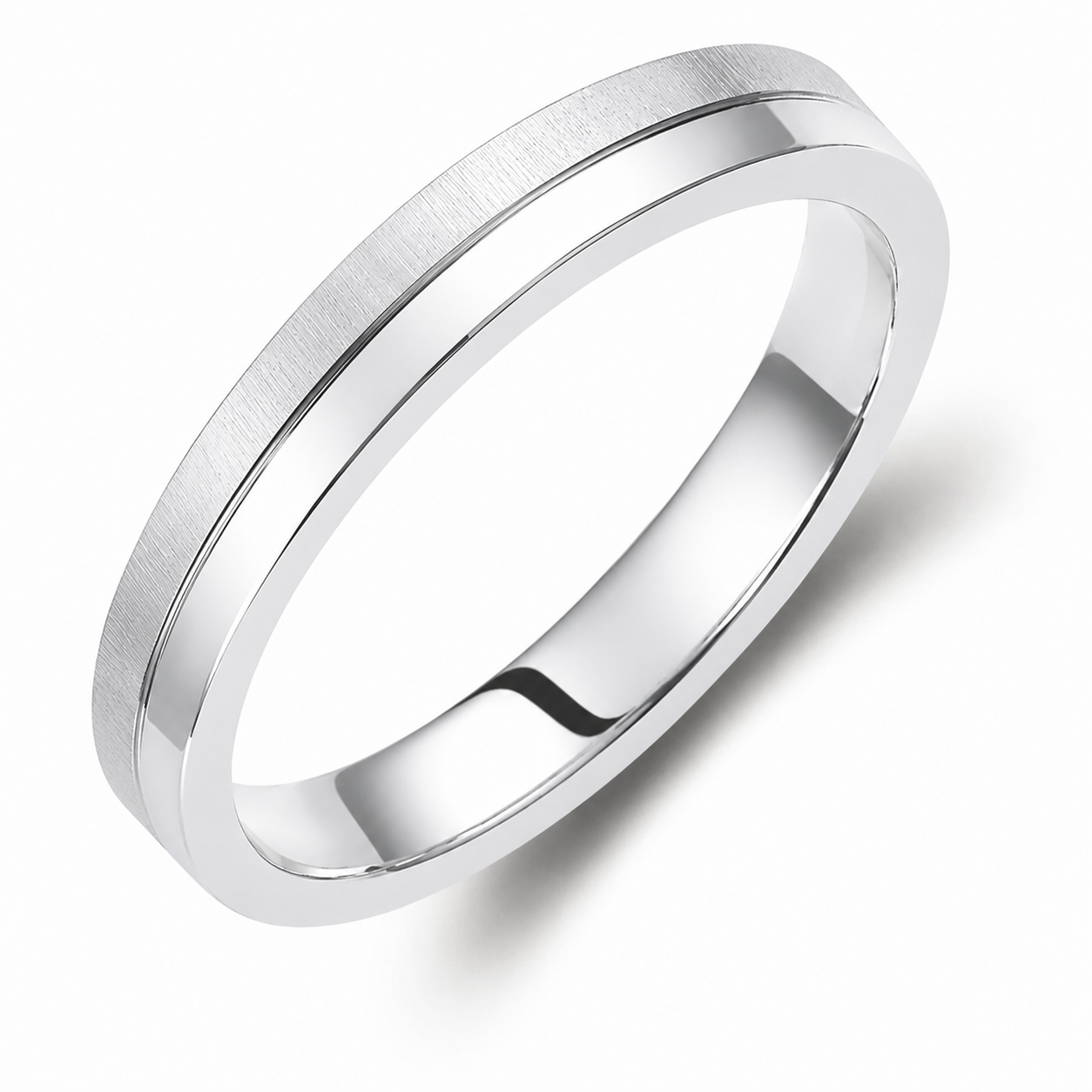 Two-Tone 3mm Wedding Bands Set