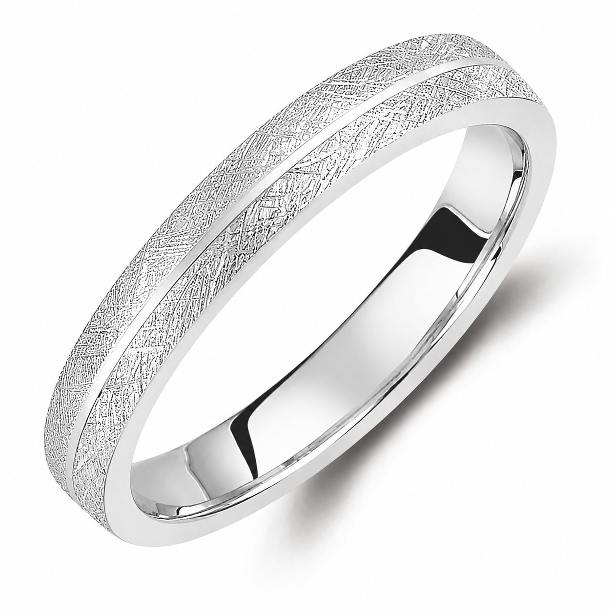 Two-Tone 3mm Wedding Bands Set