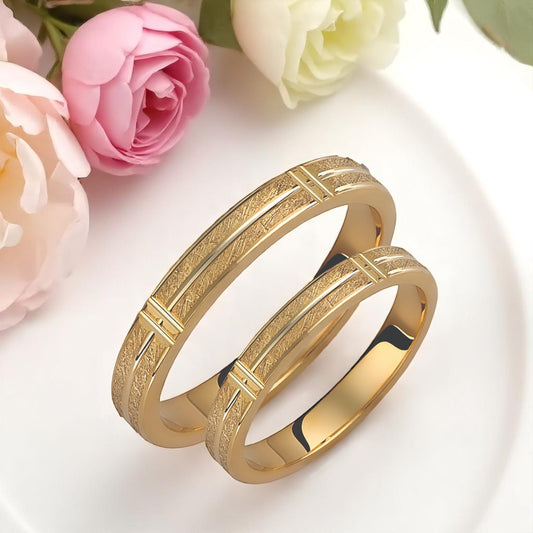 Slim 3mm Wedding Bands Set