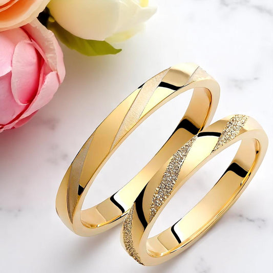 Braid 3mm Wedding Bands Set