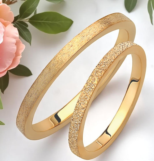 Slim 2mm Wedding Bands Set