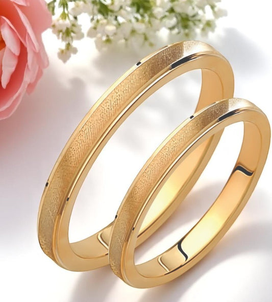 Brushed 3mm Wedding Bands Set