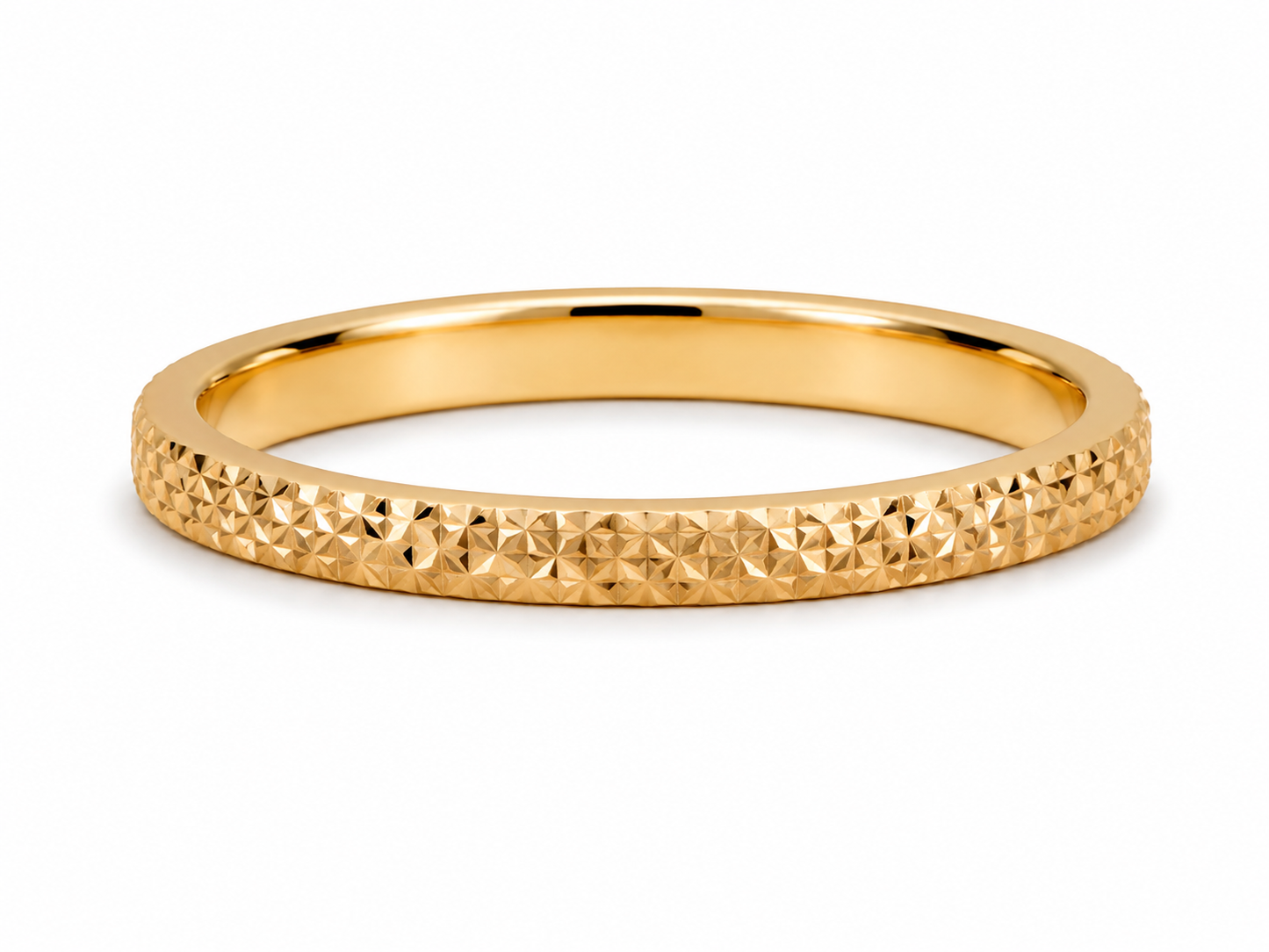 Slim 18K Gold Wedding Band Set: Matching Promise Rings, Engraved Option