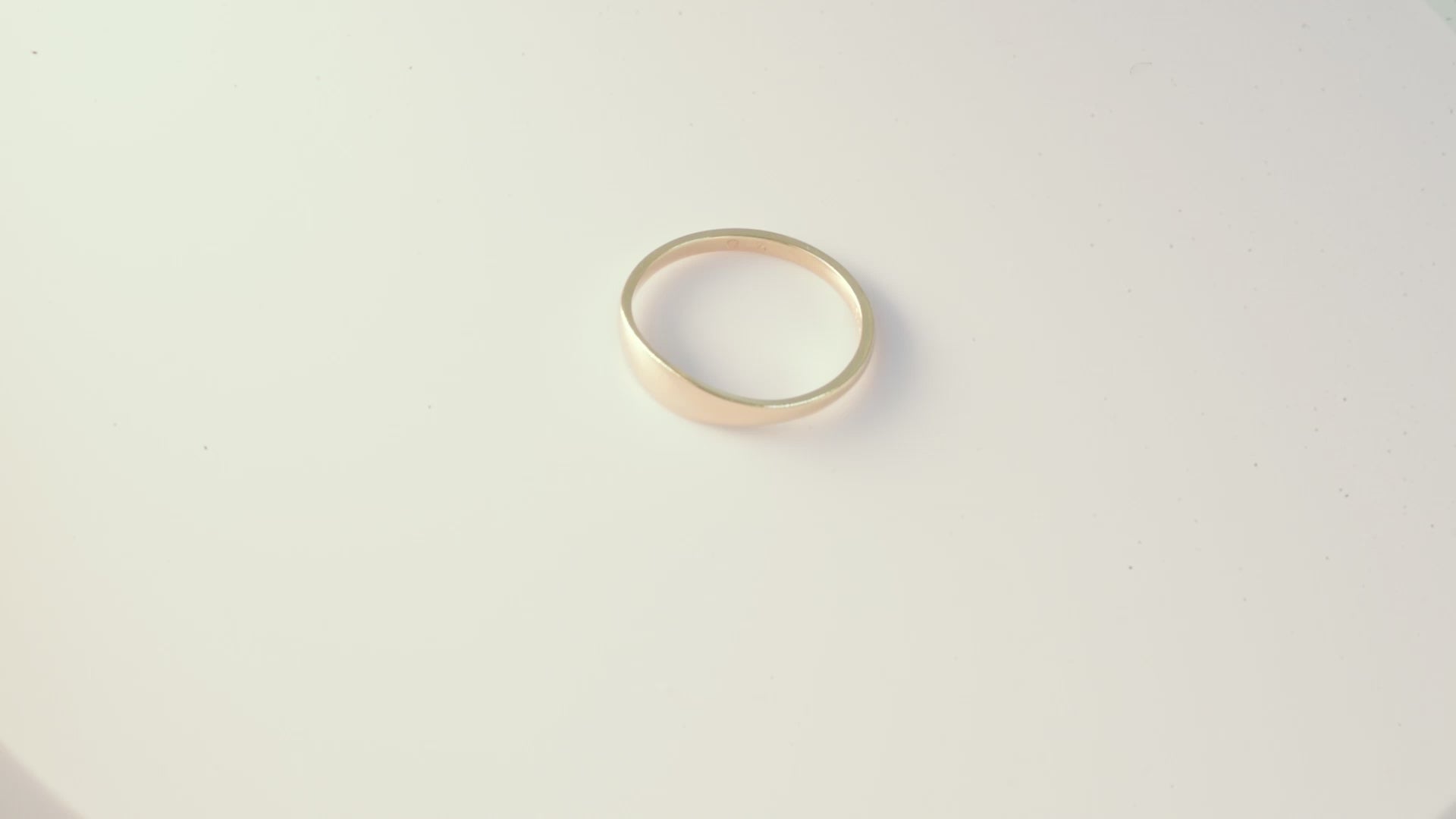 Personalized 14K Gold Bar Ring for Women