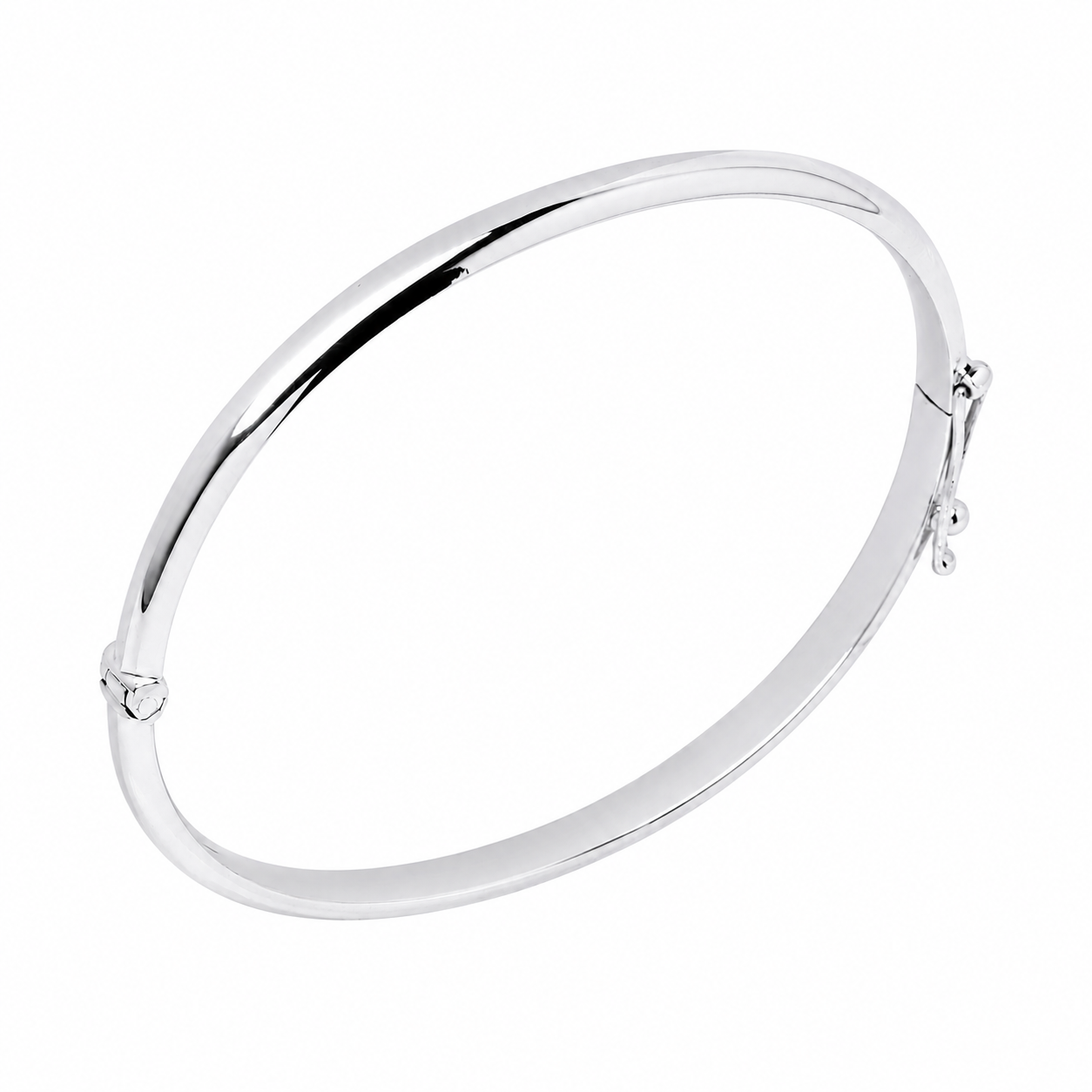 Dome Bangle Bracelet 4.20mm in 14K Gold