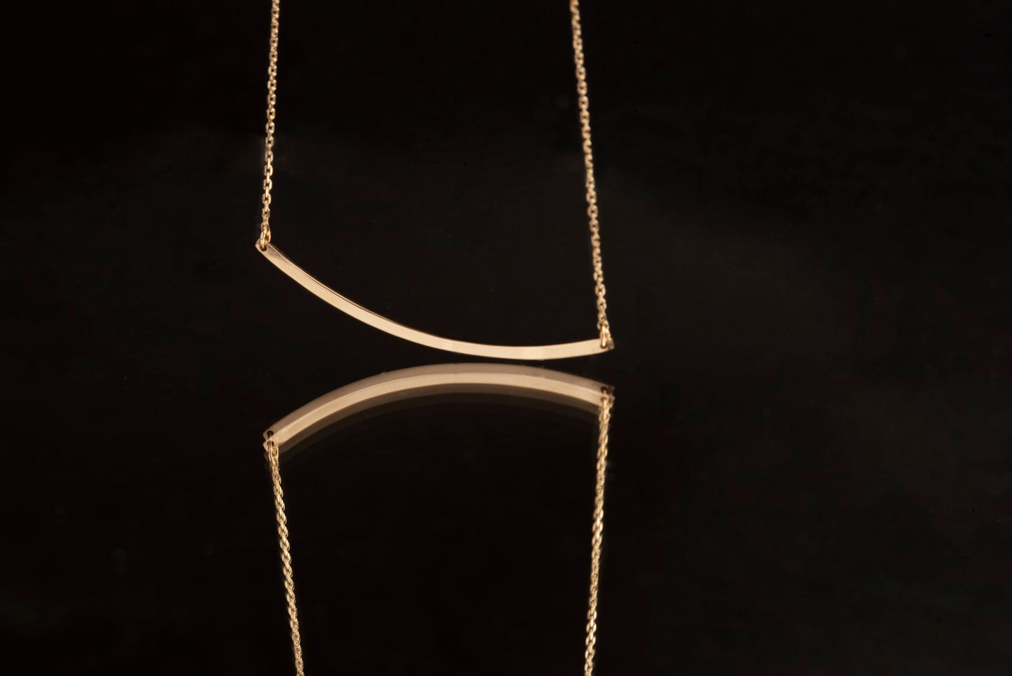 Elegant 14k Gold Bar Necklace for Women