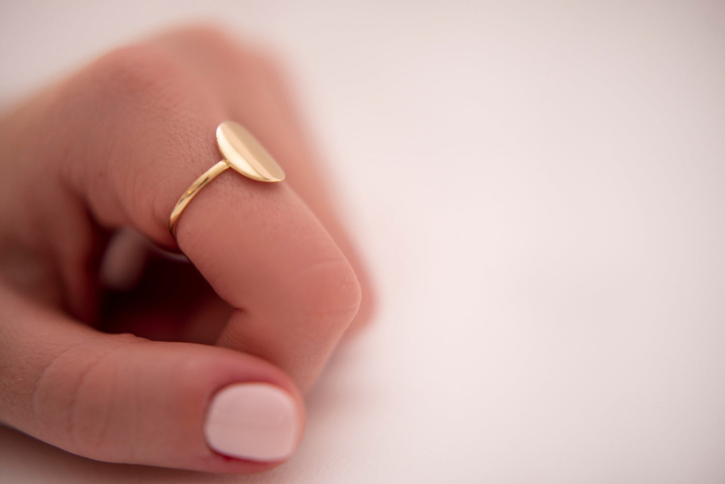 Personalized 14K solid gold rings for women.