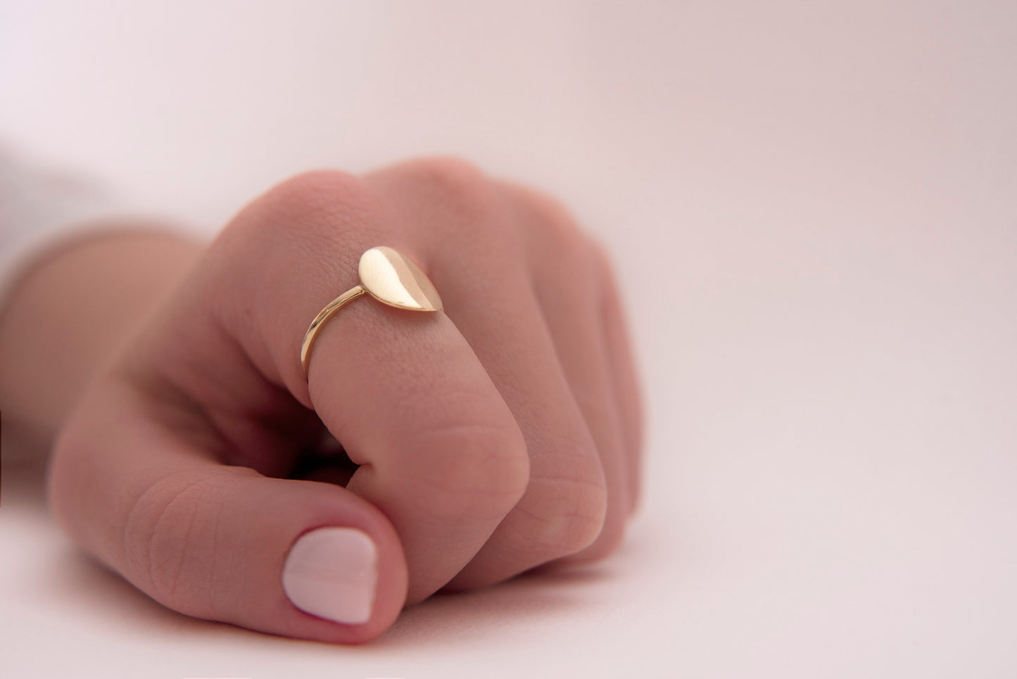 Personalized 14K solid gold rings for women.