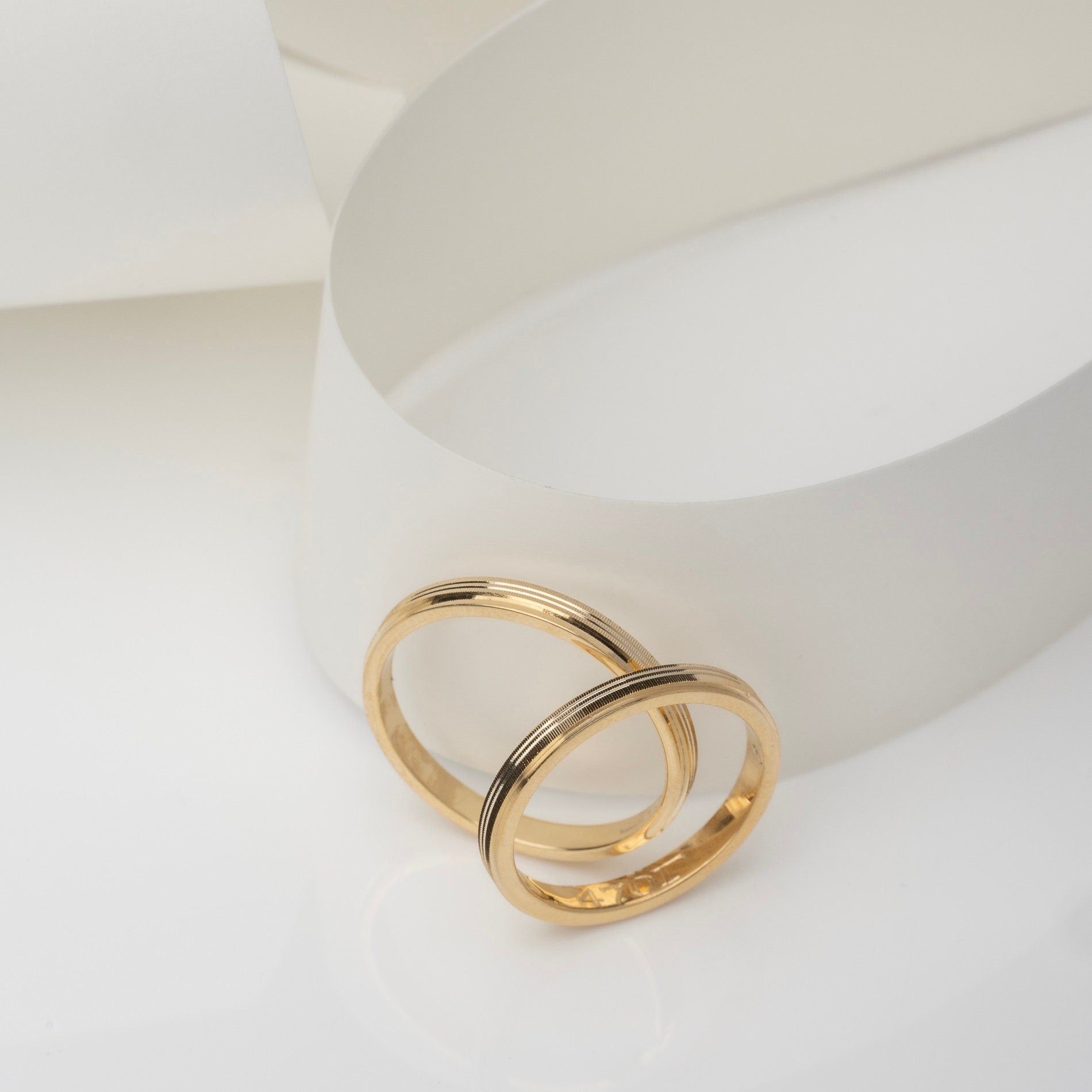 Minimal Wedding Band Set, Wedding Bands Set, Matching Rings, Engrave Band Ring, His and Hers Matching Wedding Bands