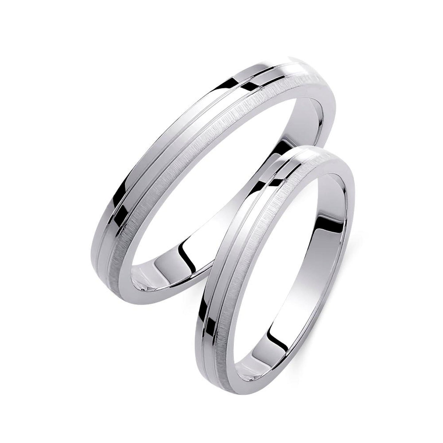 Minimal Wedding Band Set, Wedding Bands Set, Matching Rings, Engrave Band Ring, His and Hers Matching Wedding Bands