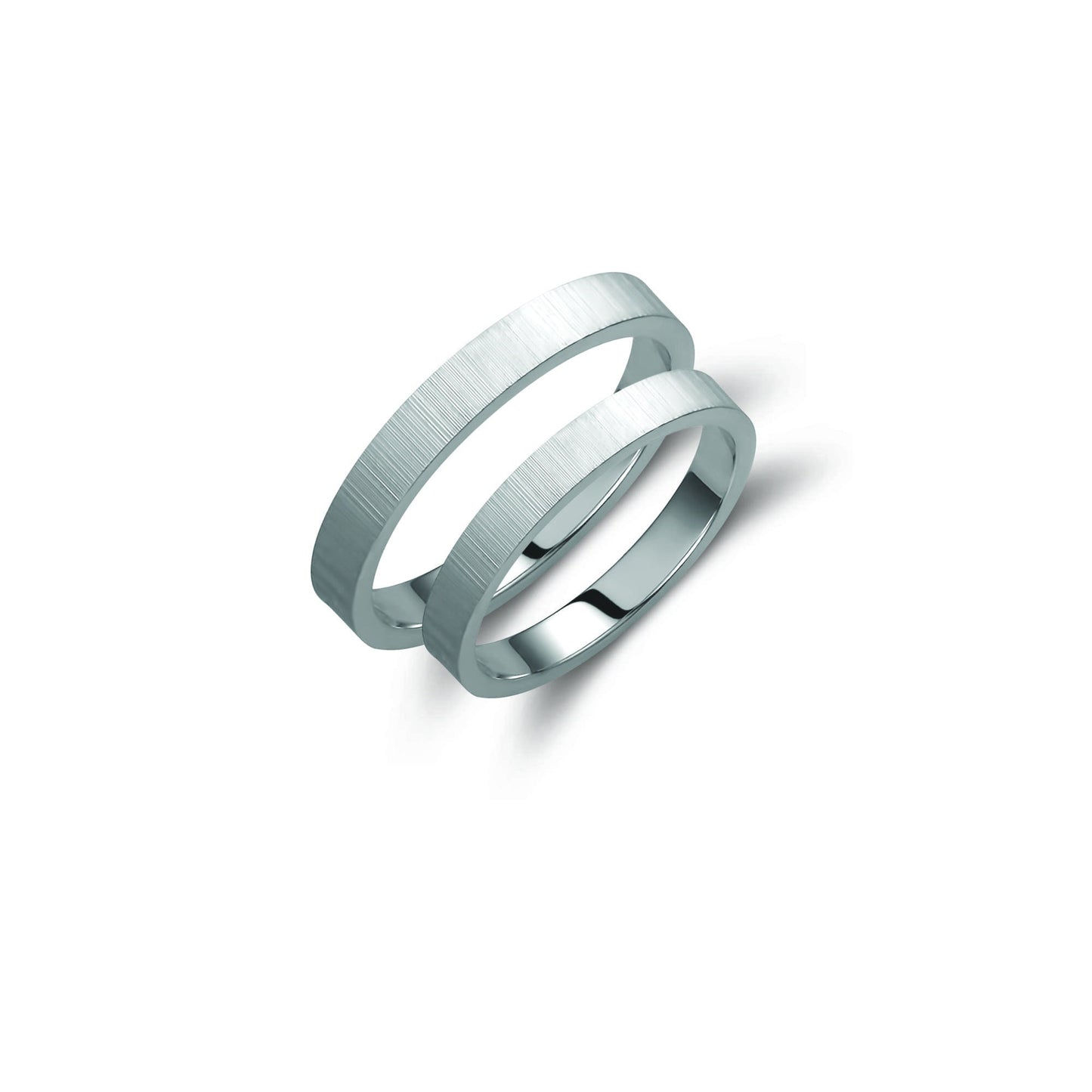 Minimal Wedding Band Set, Wedding Bands Set, Matching Rings, Engrave Band Ring, His and Hers Matching Wedding Bands