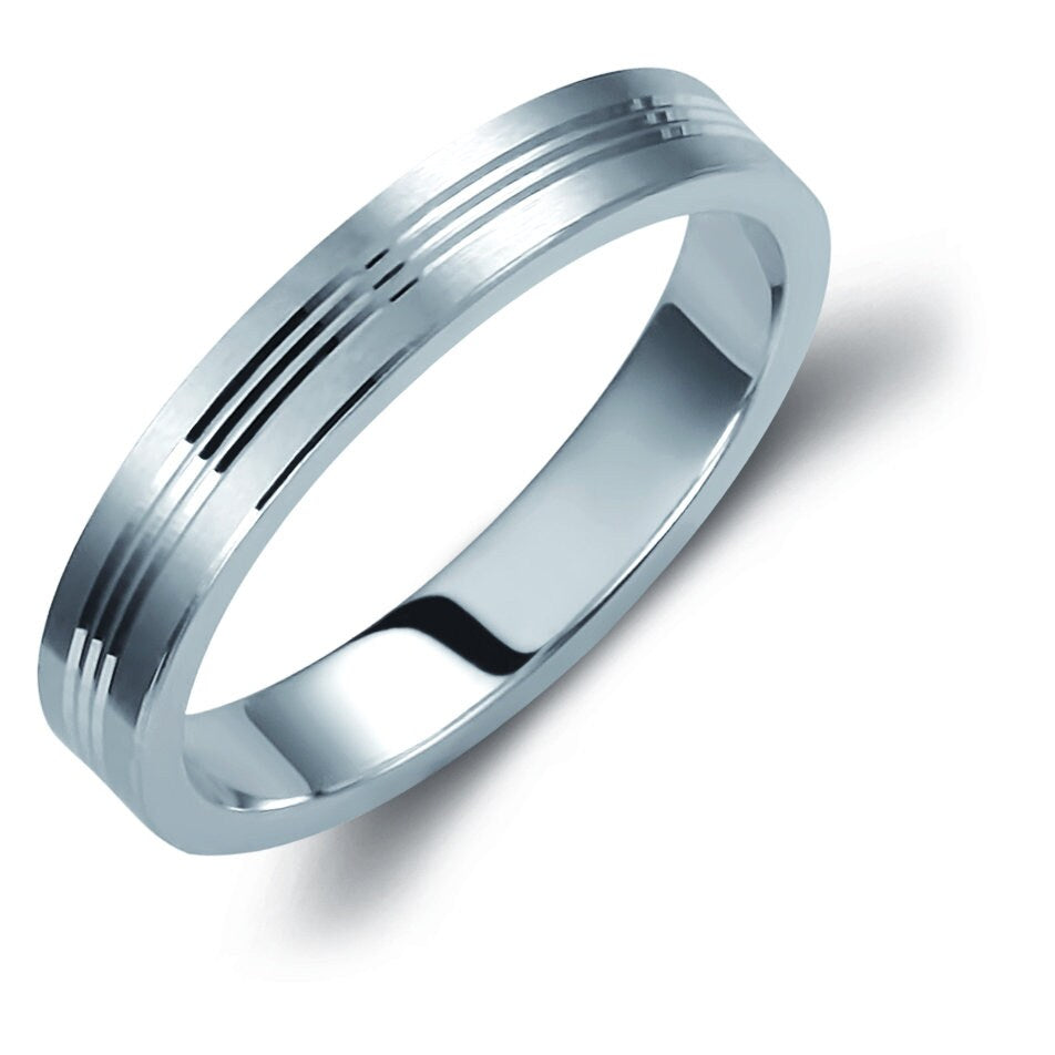 Wedding Bands Set His and Hers ,Matching Rings, Engrave Band Ring, His and Hers Matching Wedding Bands