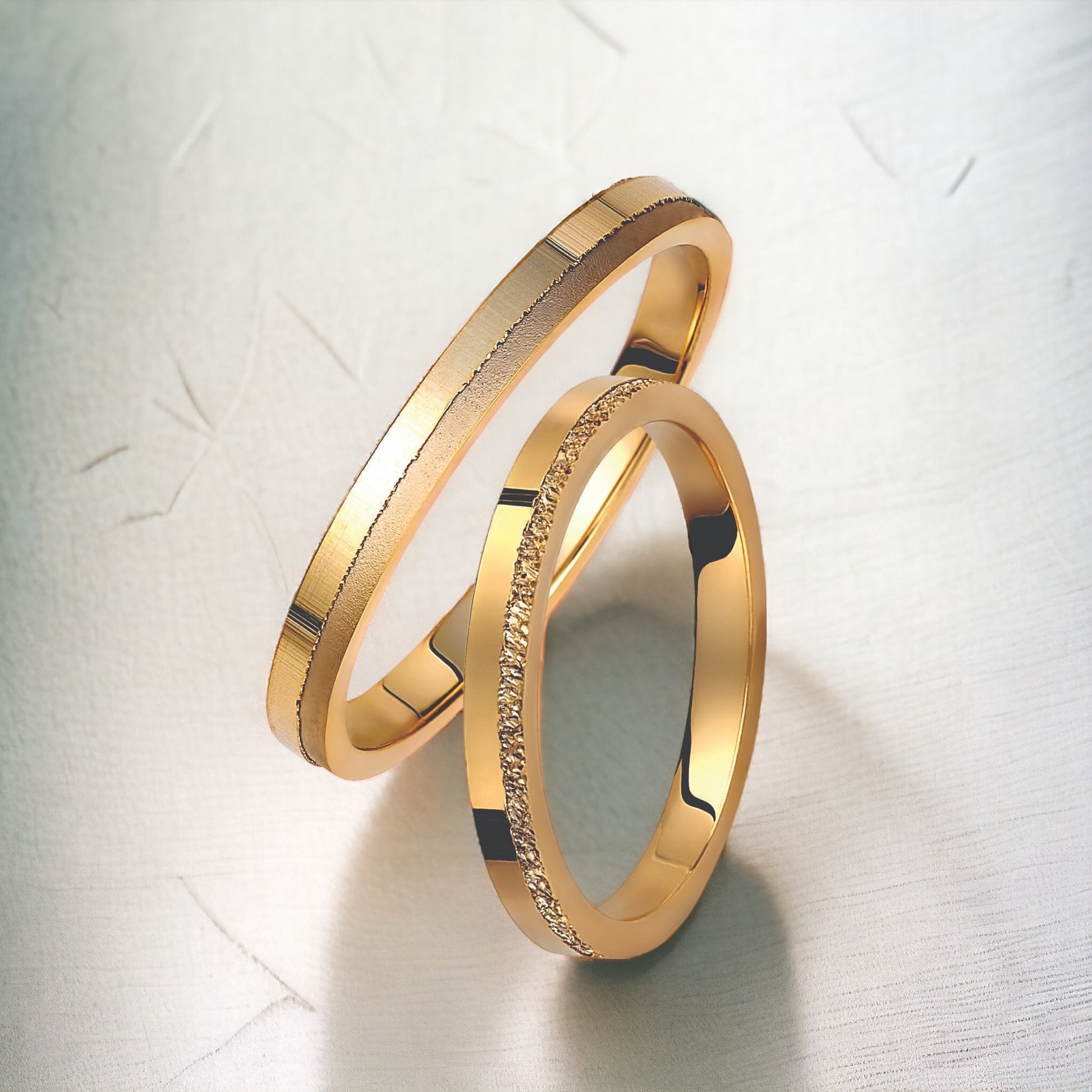 Minimal Wedding Band Set, Wedding Bands Set, Matching Rings, Engrave Band Ring, His and Hers Matching Wedding Bands