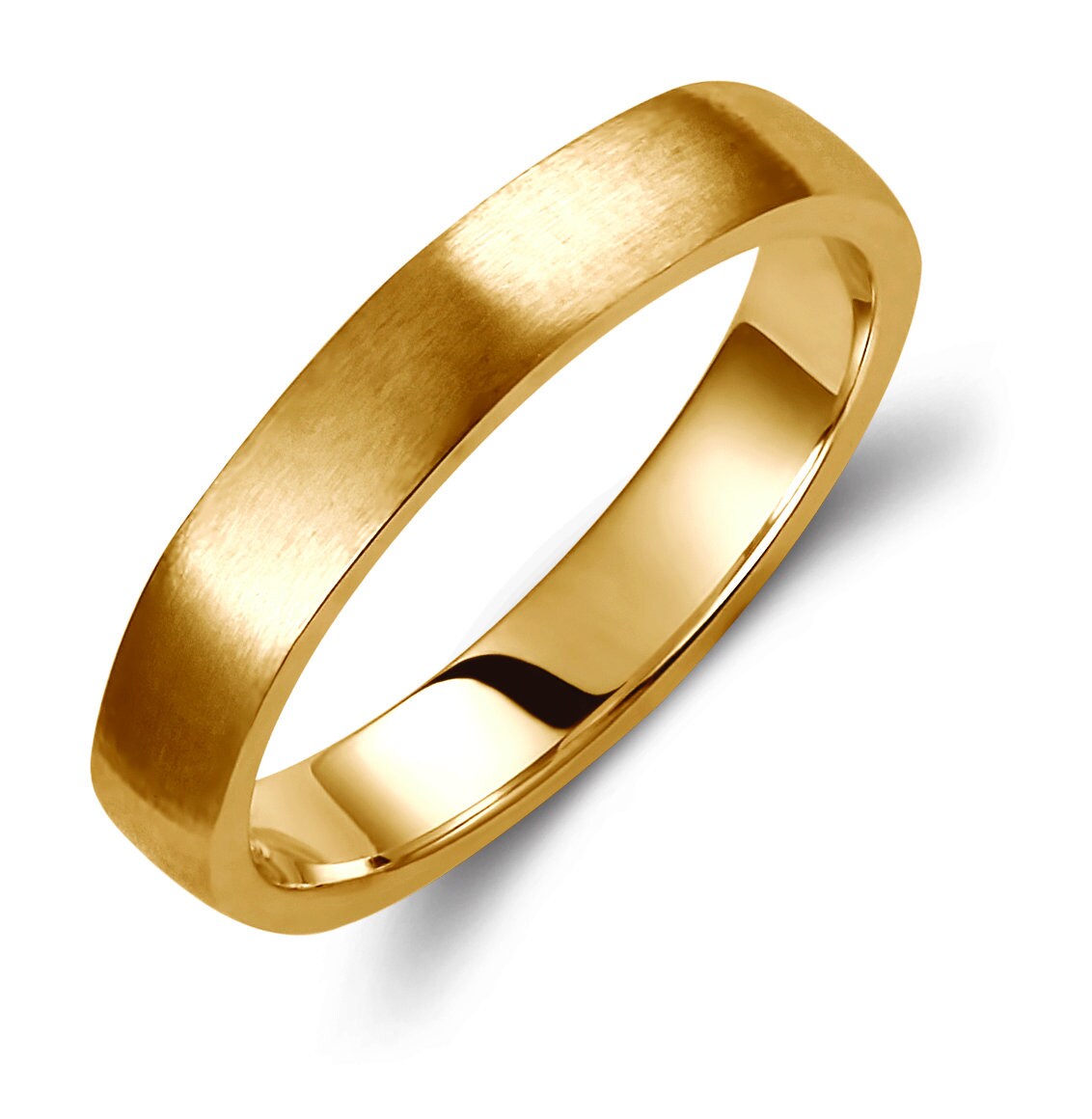 Asymetrical Wedding Band Set, 3.5mm Wedding Bands Set, Matching Rings, Engrave Band Ring, His and Hers Matching Wedding Bands